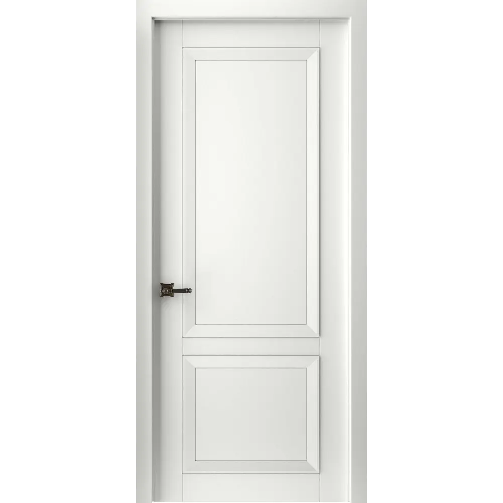 Фото Дверь межкомнатная Двери регионов Авангард 2 глухая без замка и петель в комплекте 200х80см эмаль белая