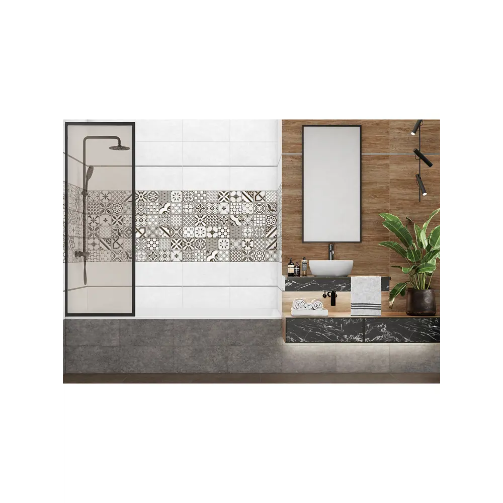 Фото 6 Настенная плитка Alma ceramica Boho TWU2550BOH17 24.9x50см цвет многоцветный