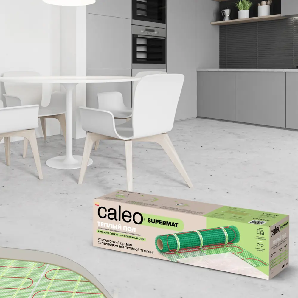 Фото 5 Нагревательный мат для теплого пола Caleo Supermat 3 м2 600 Вт Фото 5 Нагревательный мат для теплого пола Caleo Supermat 3 м2 600 Вт