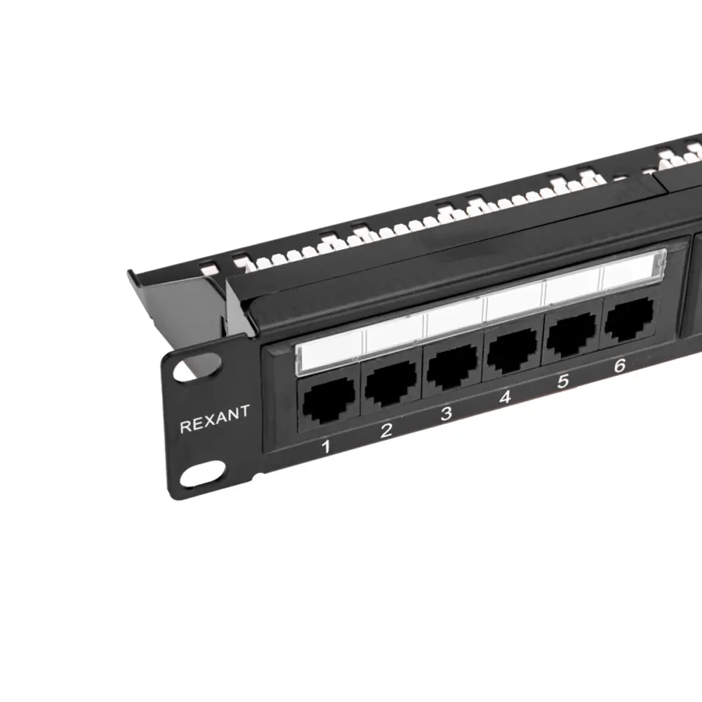 Фото 9 Панель коммутационная Rexant Pro с кабельным органайзером 19" 1U 24 порта UTP RJ-45 Cat 5e Фото 9 Панель коммутационная Rexant Pro с кабельным органайзером 19" 1U 24 порта UTP RJ-45 Cat 5e