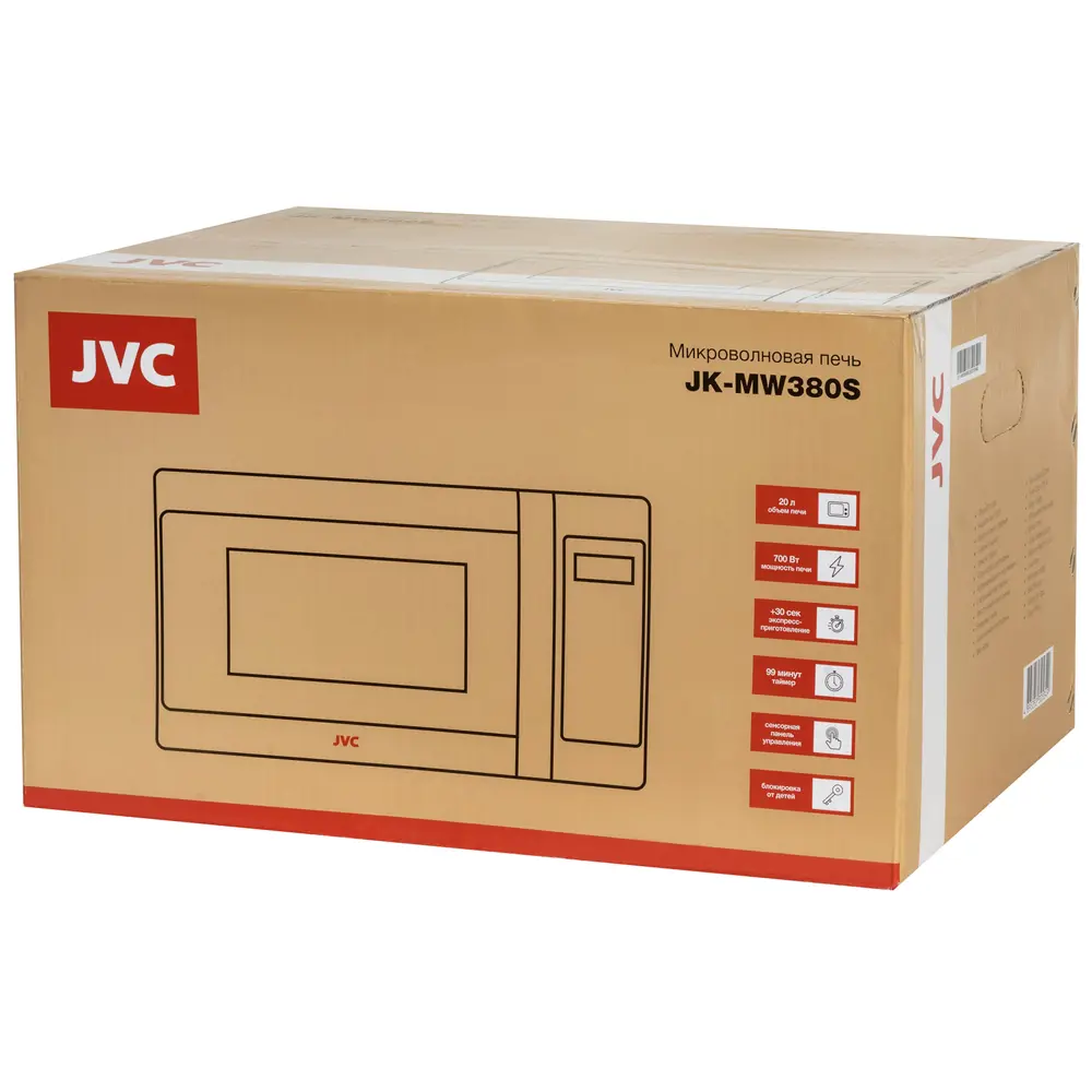 Фото 7 Отдельностоящая микроволновая печь Jvc JK-MW380S 20 л 44x25.9x32.3 см цвет белый Фото 7 Отдельностоящая микроволновая печь Jvc JK-MW380S 20 л 44x25.9x32.3 см цвет белый