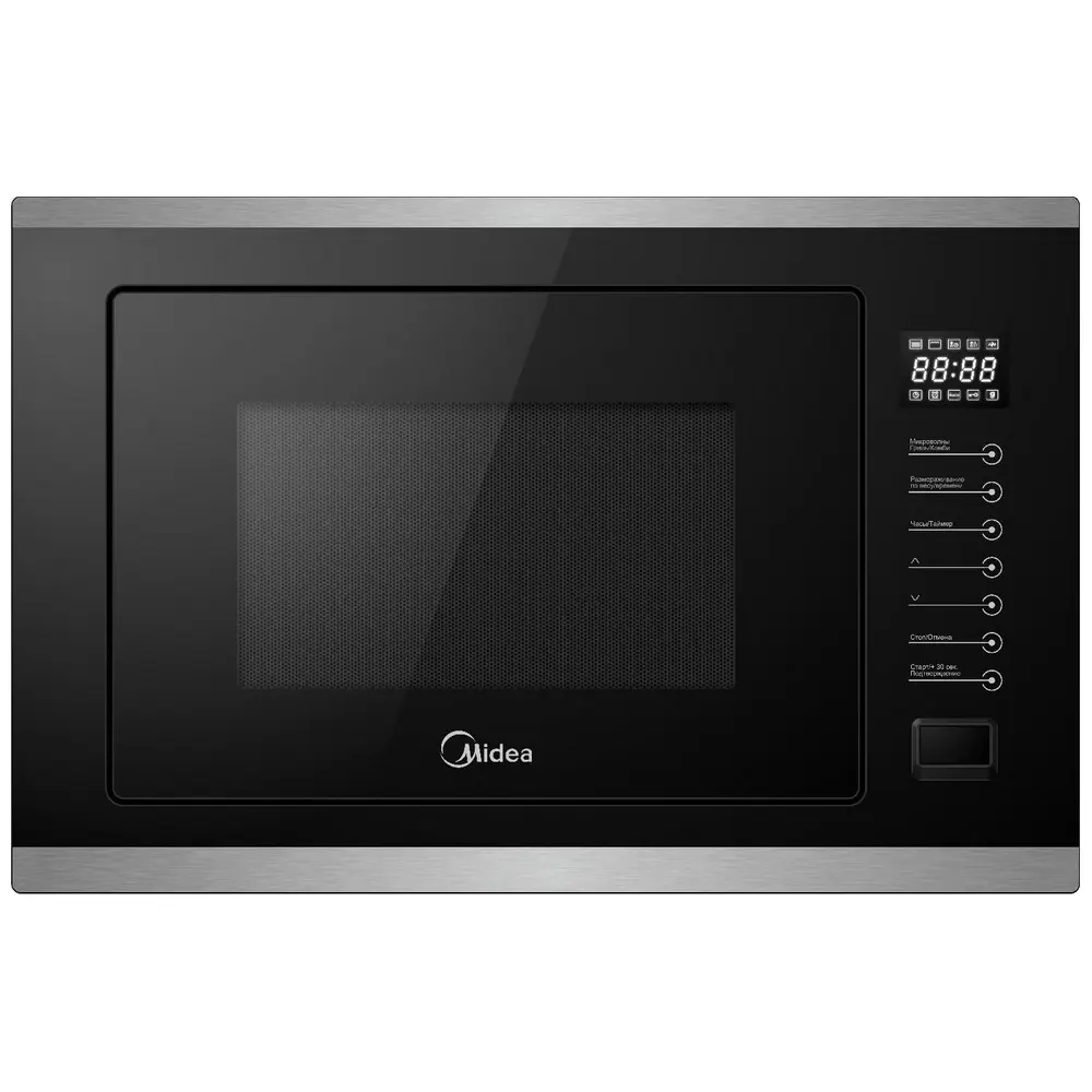 Фото 2 Микроволновая печь Midea MI9250BX встраиваемая 25 л 59.5x38.8x40.1 см сенсорное цвет черный, СП-00035928 Фото 2 Микроволновая печь Midea MI9250BX встраиваемая 25 л 59.5x38.8x40.1 см сенсорное цвет черный, СП-00035928