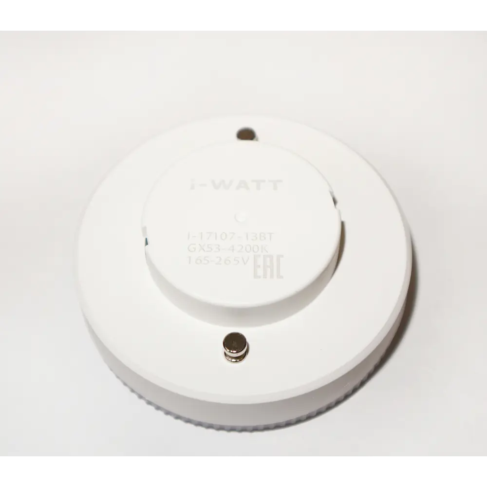 Фото 2 Набор ламп светодиодных I-watt I-17107 GX53 165-265 В 13 Вт диск матовый 980 Лм нейтральный белый свет 10 шт Фото 2 Набор ламп светодиодных I-watt I-17107 GX53 165-265 В 13 Вт диск матовый 980 Лм нейтральный белый свет 10 шт