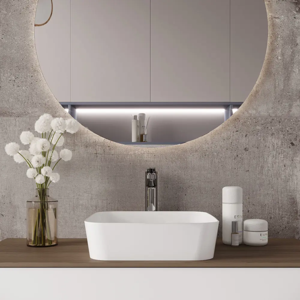 Фото 5 Раковина мебельная Creavit Loop 40см цвет белый LP040-00CB00E-0000