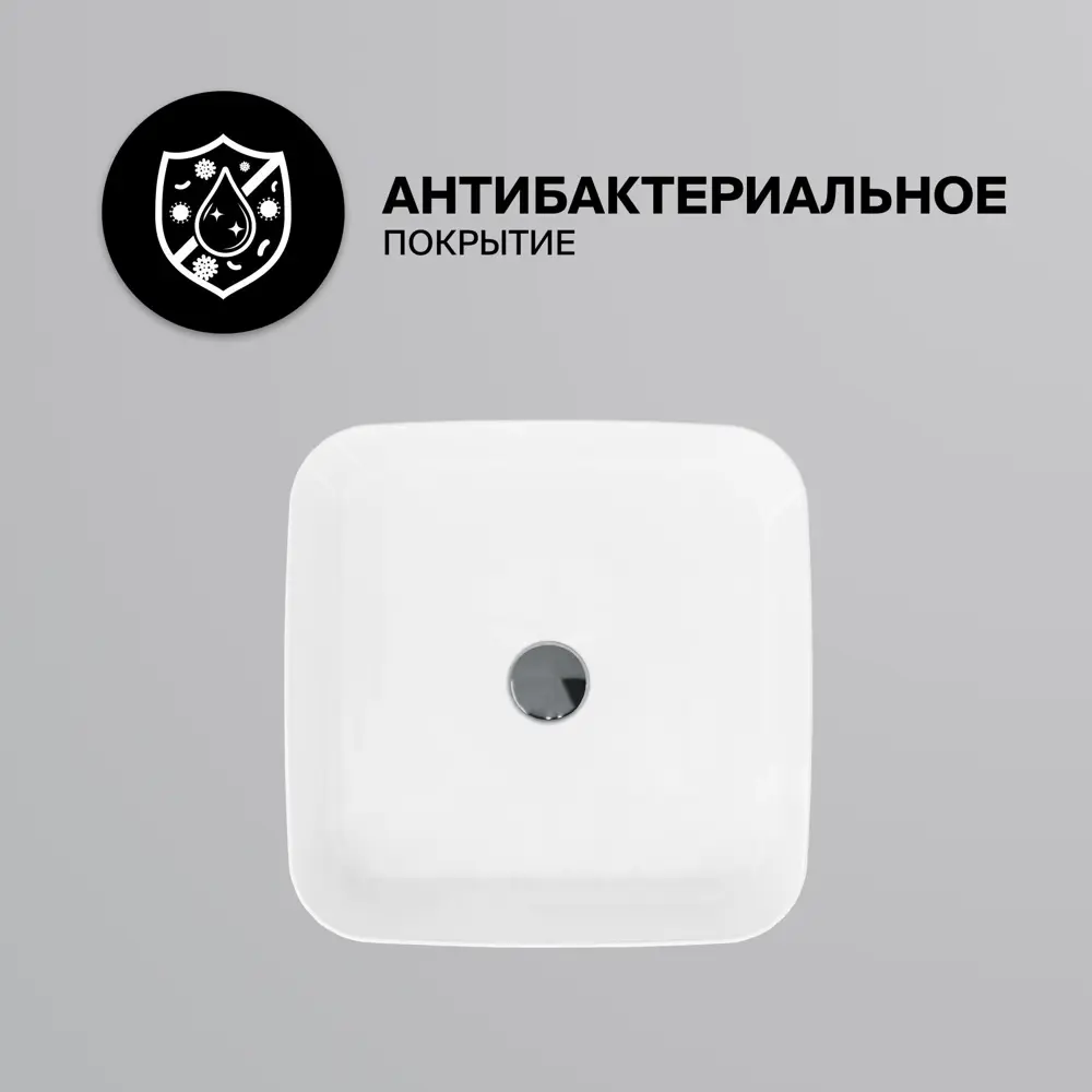 Фото 3 Раковина мебельная Creavit Loop 40см цвет белый LP040-00CB00E-0000