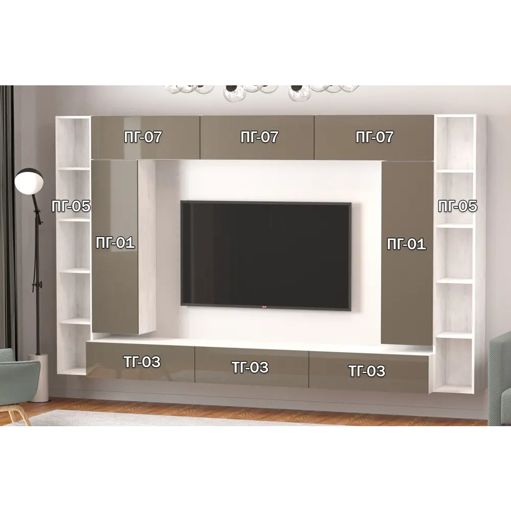 Фото 3 Полка Furnistyle 11769 81x30x32 см ЛДСП цвет светлое дерево, латте Фото 3 Полка Furnistyle 11769 81x30x32 см ЛДСП цвет светлое дерево, латте