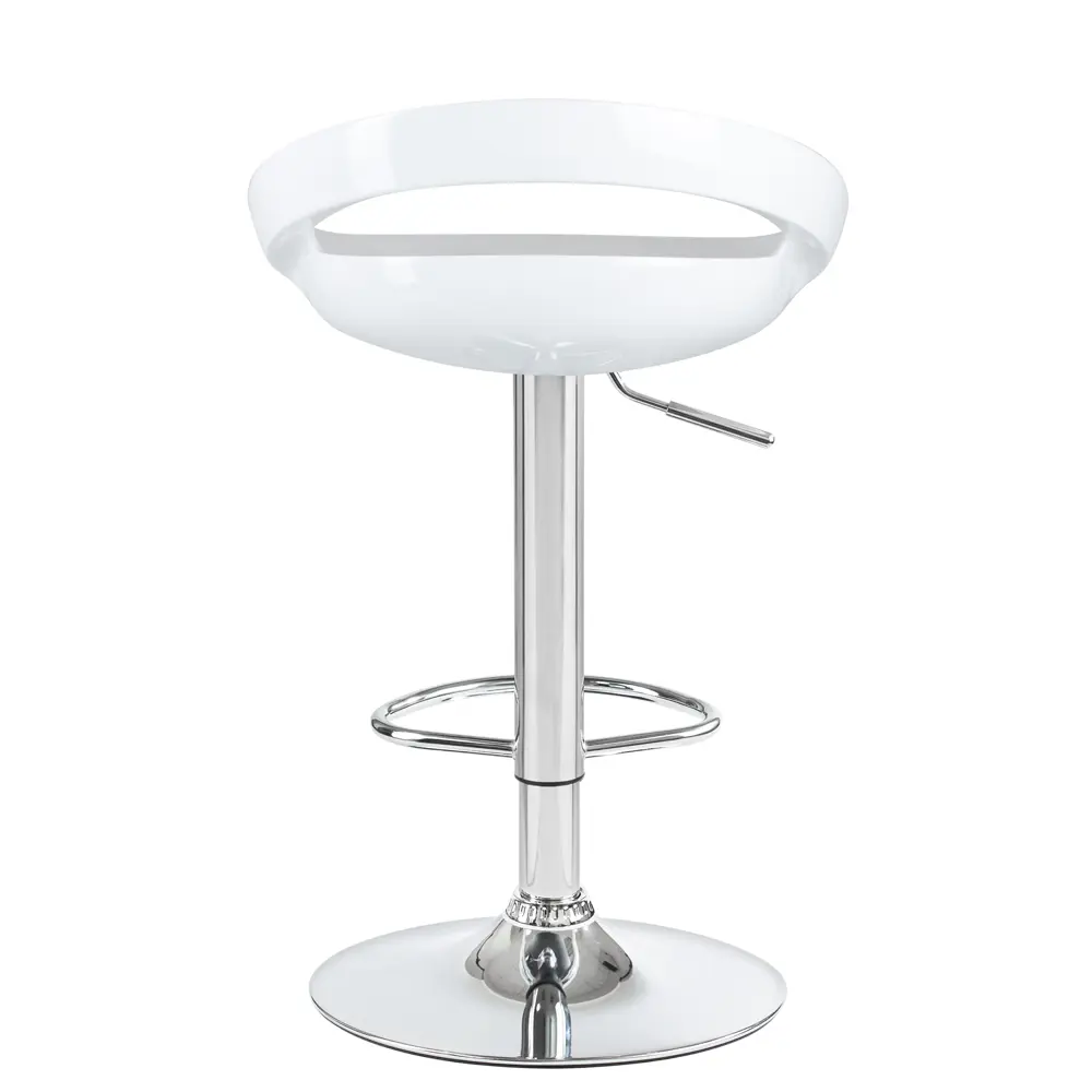 Фото 6 Барный стул Dobrin Disco LM 47x100x44 см ABS-пластик цвет белый Фото 6 Барный стул Dobrin Disco LM 47x100x44 см ABS-пластик цвет белый