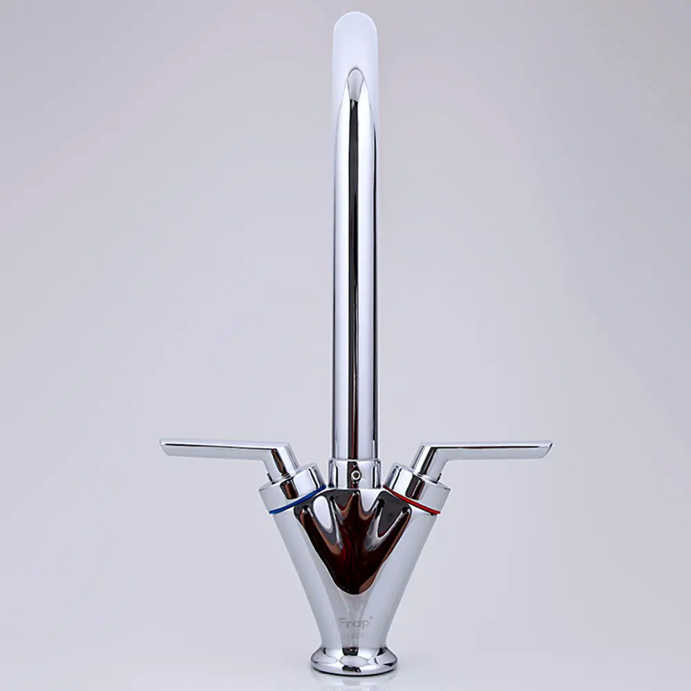 Фото 4 Смеситель для кухни Frap 30386 поворотный излив 23.5 см цвет хром