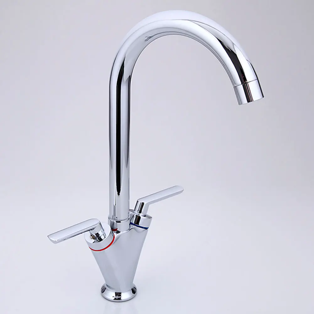 Фото 5 Смеситель для кухни Frap 30386 поворотный излив 23.5 см цвет хром