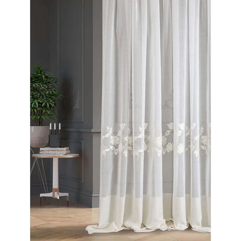 Фото 3 Тюль Helga Apitd-126016-280 на шторной ленте 300x280 см цвет бежевый