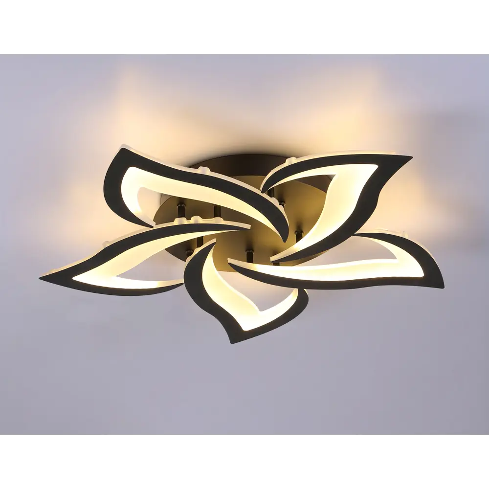 Фото 2 Люстра потолочная светодиодная Ambrella Light Acrylica с пультом управления 14 м² нейтральный белый свет цвет черный Фото 2 Люстра потолочная светодиодная Ambrella Light Acrylica с пультом управления 14 м² нейтральный белый свет цвет черный
