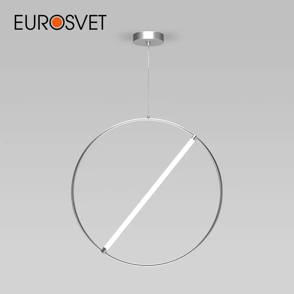 Фото Светильник подвесной светодиодный EUROSVET Element 2 м² изменение оттенков белого свет цвет хром Фото Светильник подвесной светодиодный EUROSVET Element 2 м² изменение оттенков белого свет цвет хром
