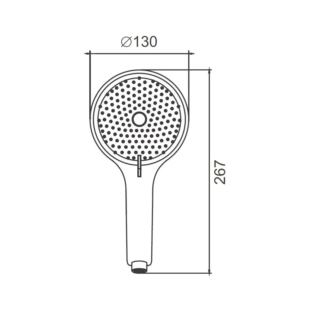 Фото 2 Лейка для душа Belz BS01-3-LM 3 режимная цвет оружейная сталь