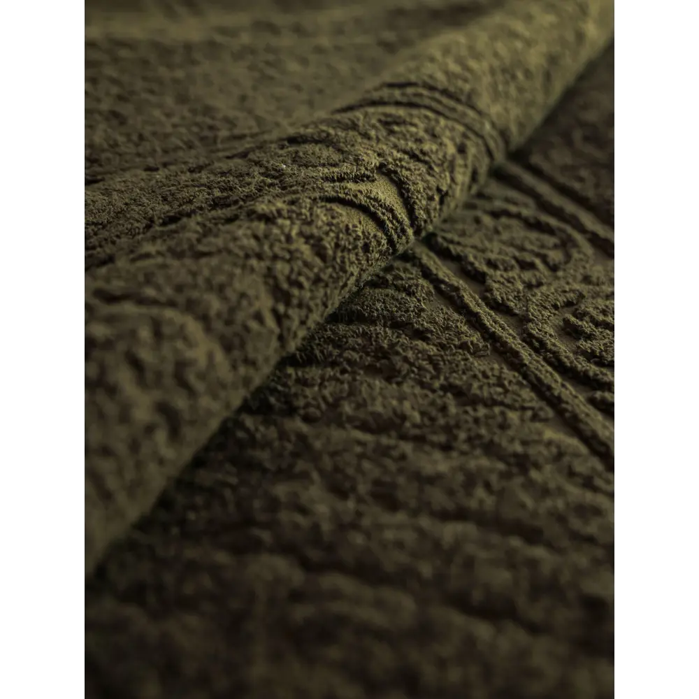 Фото 3 Покрывало Tm textile БК750-П1018_клетка 210x220 см махровая ткань цвет зеленый Фото 3 Покрывало Tm textile БК750-П1018_клетка 210x220 см махровая ткань цвет зеленый