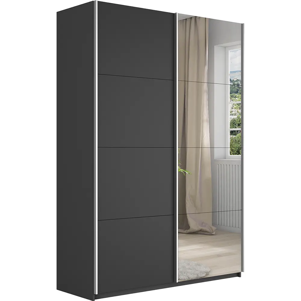 Фото 3 Шкаф-купе Мебельная компания е1 550428 230x120x57 см 8 полок ЛДСП цвет серый диамант Фото 3 Шкаф-купе Мебельная компания е1 550428 230x120x57 см 8 полок ЛДСП цвет серый диамант