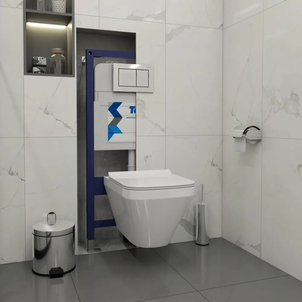 Фото 4 Комплект Teymi T70777 5 в 1: Инсталляция Aina 52, клавиша смыва Aina хром, подвесной унитаз с микролифтом Kati, крепеж Фото 4 Комплект Teymi T70777 5 в 1: Инсталляция Aina 52, клавиша смыва Aina хром, подвесной унитаз с микролифтом Kati, крепеж