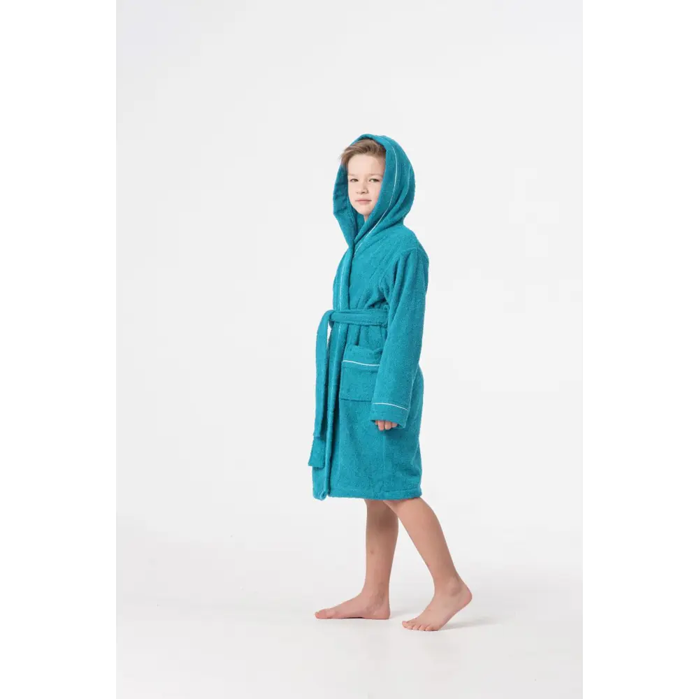 Фото 3 Банный халат Everliness 402-134-Б размер 9 лет цвет разноцветный