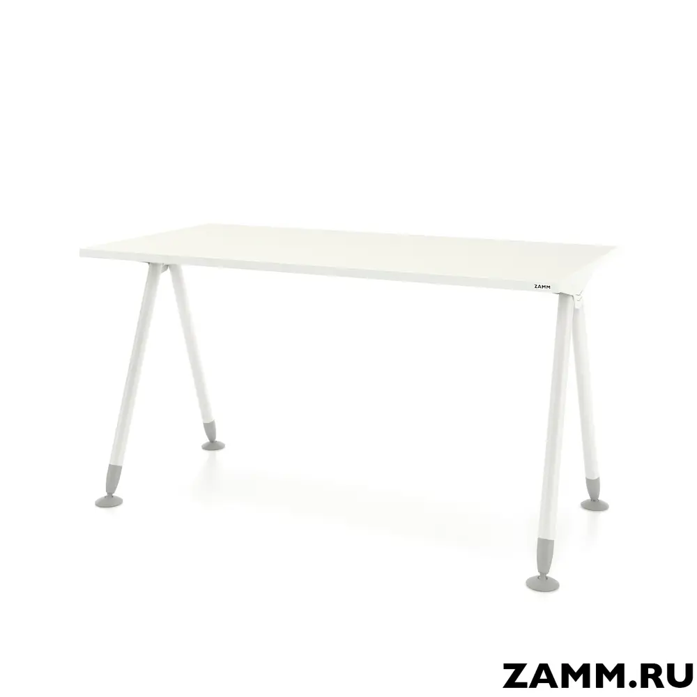 Фото Письменный стол ПС-26790.70x140:AA.25/04-01 Zamm Тандем (Тип 1) 140x75x70 см Металл цвет белый