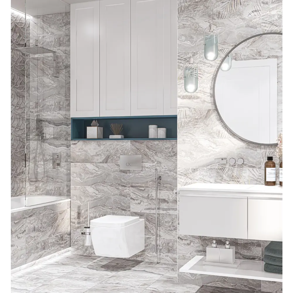 Фото Плитка Eletto ceramica 508501201 24.2x70см 1.19 м² цвет серый, цена за упаковку Фото Плитка Eletto ceramica 508501201 24.2x70см 1.19 м² цвет серый, цена за упаковку