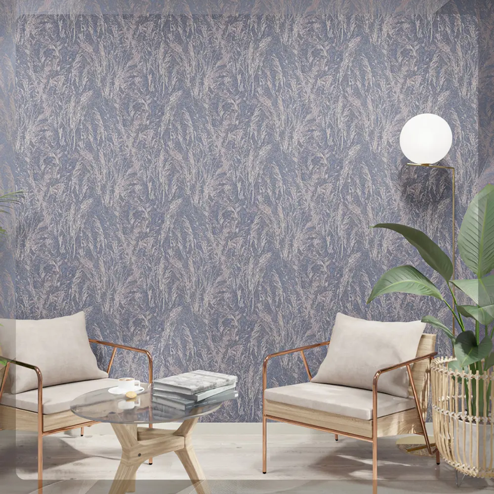 Фото 3 Обои виниловые Belvinil Катрин 0.53 м цвет темно-серый 0490-81 11СБ2АВ