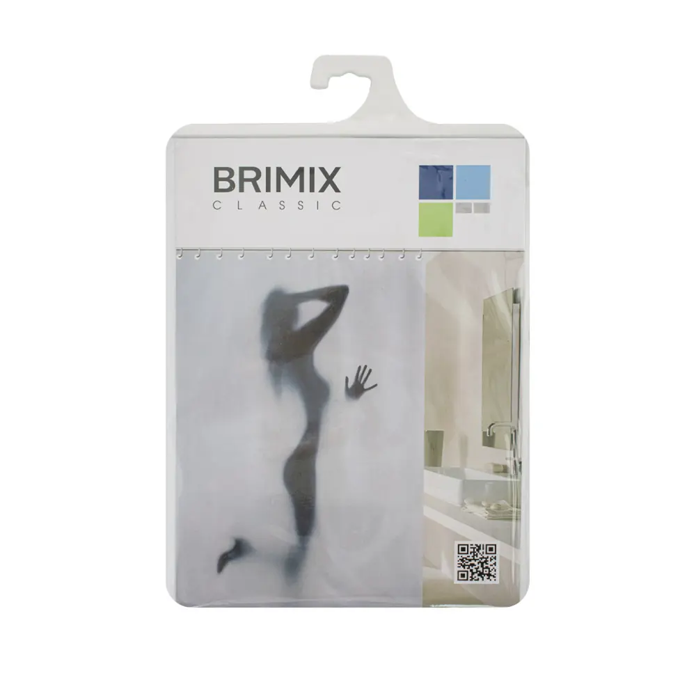 Фото 4 Шторка для ванной комнаты BRIMIX 02-27 200x180см цвет разноцветный Фото 4 Шторка для ванной комнаты BRIMIX 02-27 200x180см цвет разноцветный