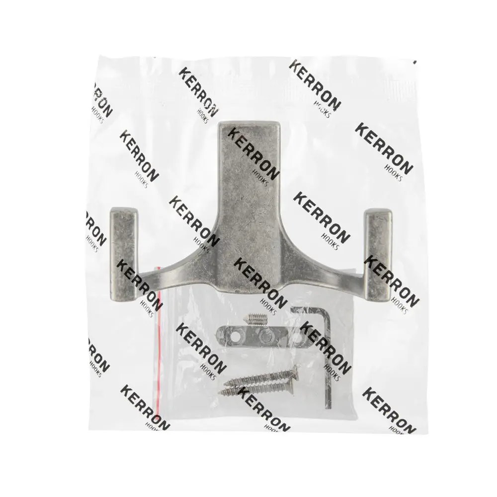 Фото 4 Крючок мебельный Kerron 3x5x8см 1 крючок цвет цинк