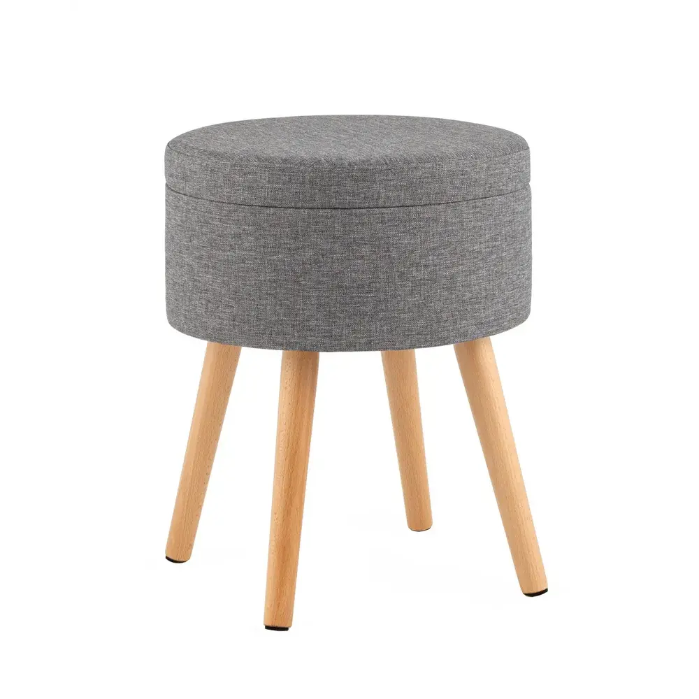 Фото 2 Пуф рогожка Stool Group Store Woody HS-WL14 V18, 36x45 см, цвет серый Фото 2 Пуф рогожка Stool Group Store Woody HS-WL14 V18, 36x45 см, цвет серый