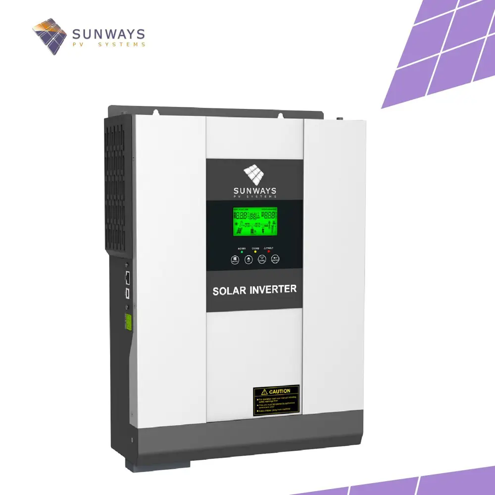 Фото 2 Инвертор для солнечных панелей Sunways EVO II 3024 LV 3000 Вт 24 В Фото 2 Инвертор для солнечных панелей Sunways EVO II 3024 LV 3000 Вт 24 В