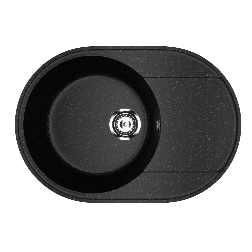 Фото Мойка для кухни врезная Practik PR-M 610-004 61x47 см глубина чаши 19 см искусственный камень цвет черный Фото Мойка для кухни врезная Practik PR-M 610-004 61x47 см глубина чаши 19 см искусственный камень цвет черный