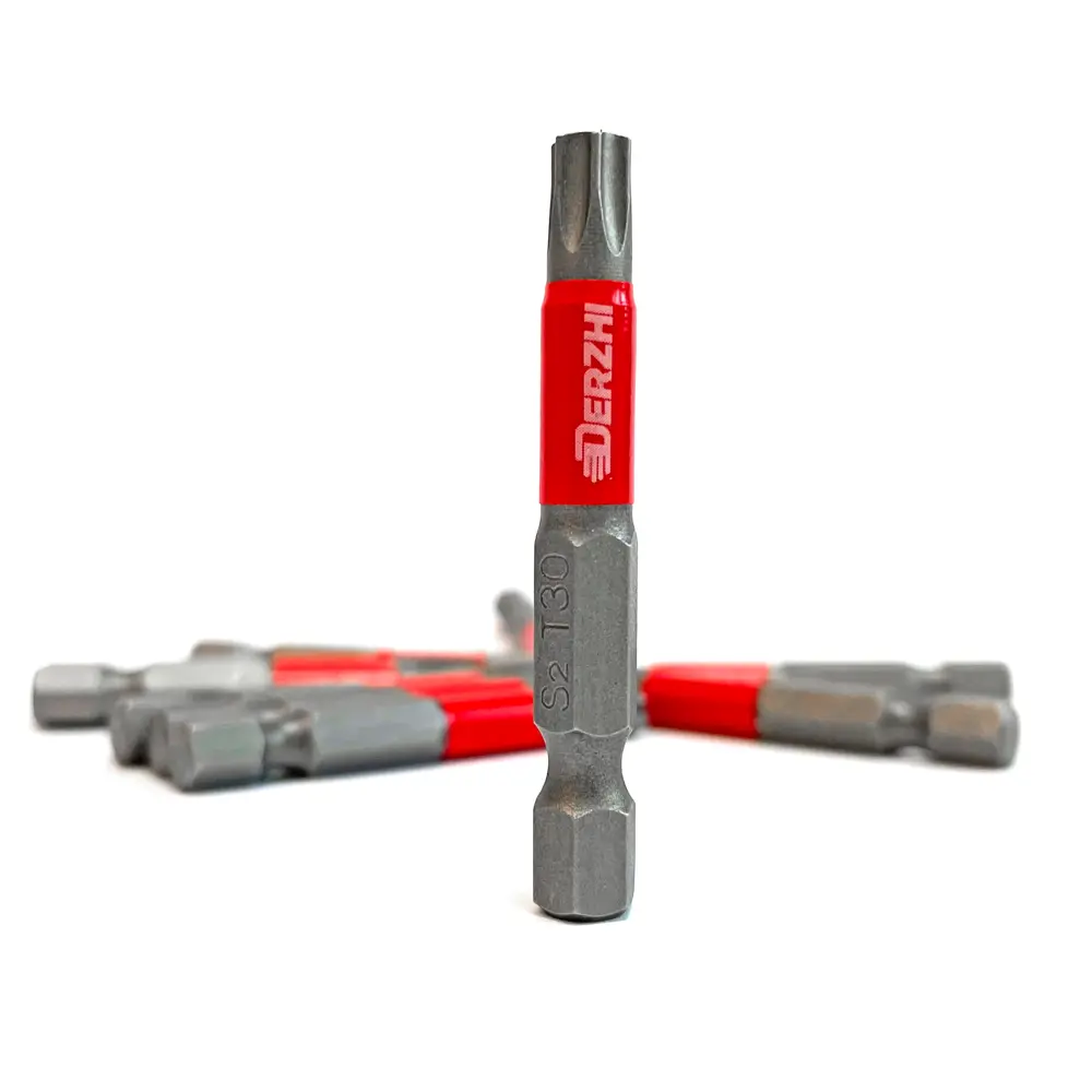 Фото Набор магнитных бит Derzhi Набор бит derzhi torx t30 l50 мм 10 шт легированная сталь s2, 10 шт Фото Набор магнитных бит Derzhi Набор бит derzhi torx t30 l50 мм 10 шт легированная сталь s2, 10 шт
