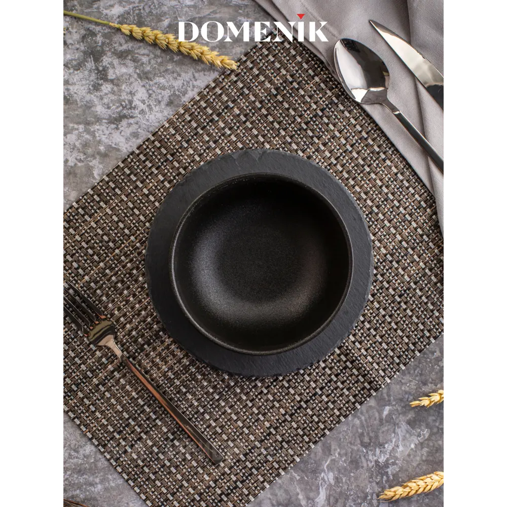 Фото 3 Тарелка глубокая 15 см Салатник ROCK BLACK 15см Domenik Фарфор цвет черный Фото 3 Тарелка глубокая 15 см Салатник ROCK BLACK 15см Domenik Фарфор цвет черный
