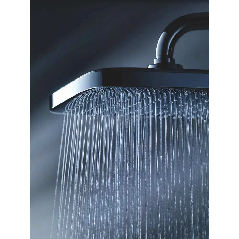 Фото 7 Лейка для верхнего душа Grohe 26687000 квадратный цвет хром Фото 7 Лейка для верхнего душа Grohe 26687000 квадратный цвет хром