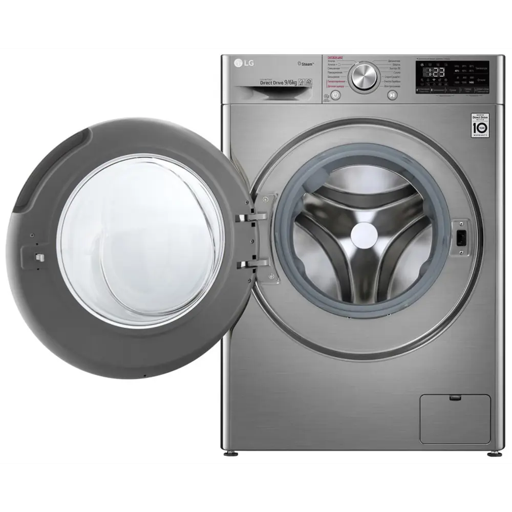 Фото 11 Стиральная машина с сушкой Lg F4v5vg2s 60x85x56 см 9 кг цвет темно-серый Фото 11 Стиральная машина с сушкой Lg F4v5vg2s 60x85x56 см 9 кг цвет темно-серый