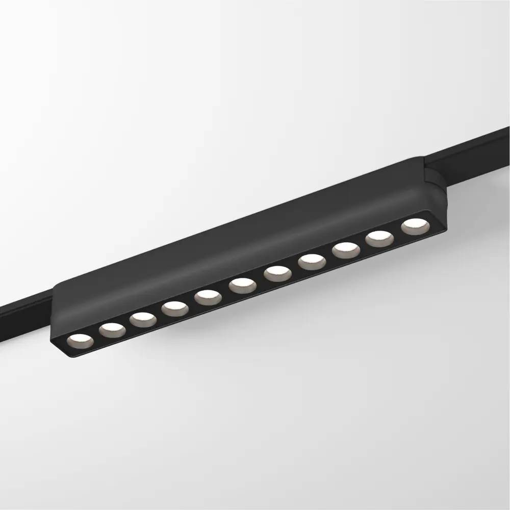 Фото Трековый светильник линейный светодиодный Denkirs Dk5335-bk 12 Вт однофазный 2 м² цвет черный Фото Трековый светильник линейный светодиодный Denkirs Dk5335-bk 12 Вт однофазный 2 м² цвет черный