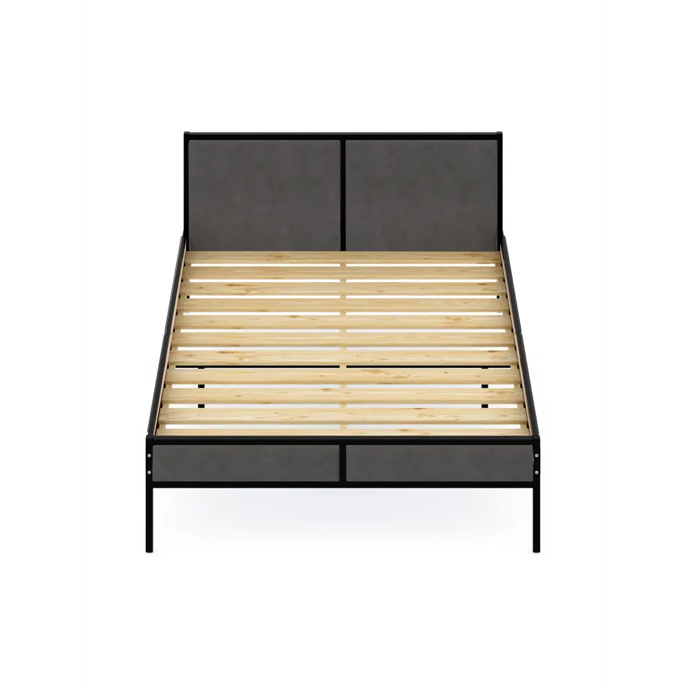 Фото 3 Кровать Solarius kr160loft-obiv-rs17-black Кровать Лофт реечное 165 x 90 x 206 см дсп цвет темно-серый/черный Фото 3 Кровать Solarius kr160loft-obiv-rs17-black Кровать Лофт реечное 165 x 90 x 206 см дсп цвет темно-серый/черный