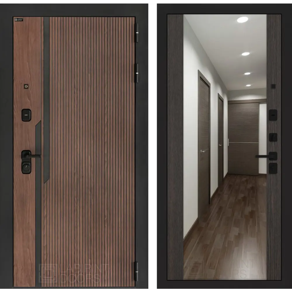 Фото Входная дверь Labirintdoors Кармина правый 205x96см цвет орех американский с патиной/венге с зеркалом ФЛЗ-1 Фото Входная дверь Labirintdoors Кармина правый 205x96см цвет орех американский с патиной/венге с зеркалом ФЛЗ-1