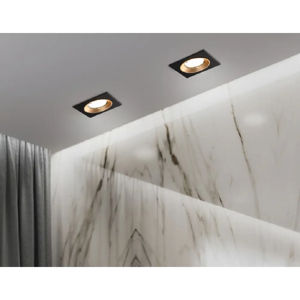 Фото 2 Светильник точечный встраиваемый Ambrella light Techno spot A8927 под отверстие 80 мм GU5.3 цвет золото/черный Фото 2 Светильник точечный встраиваемый Ambrella light Techno spot A8927 под отверстие 80 мм GU5.3 цвет золото/черный