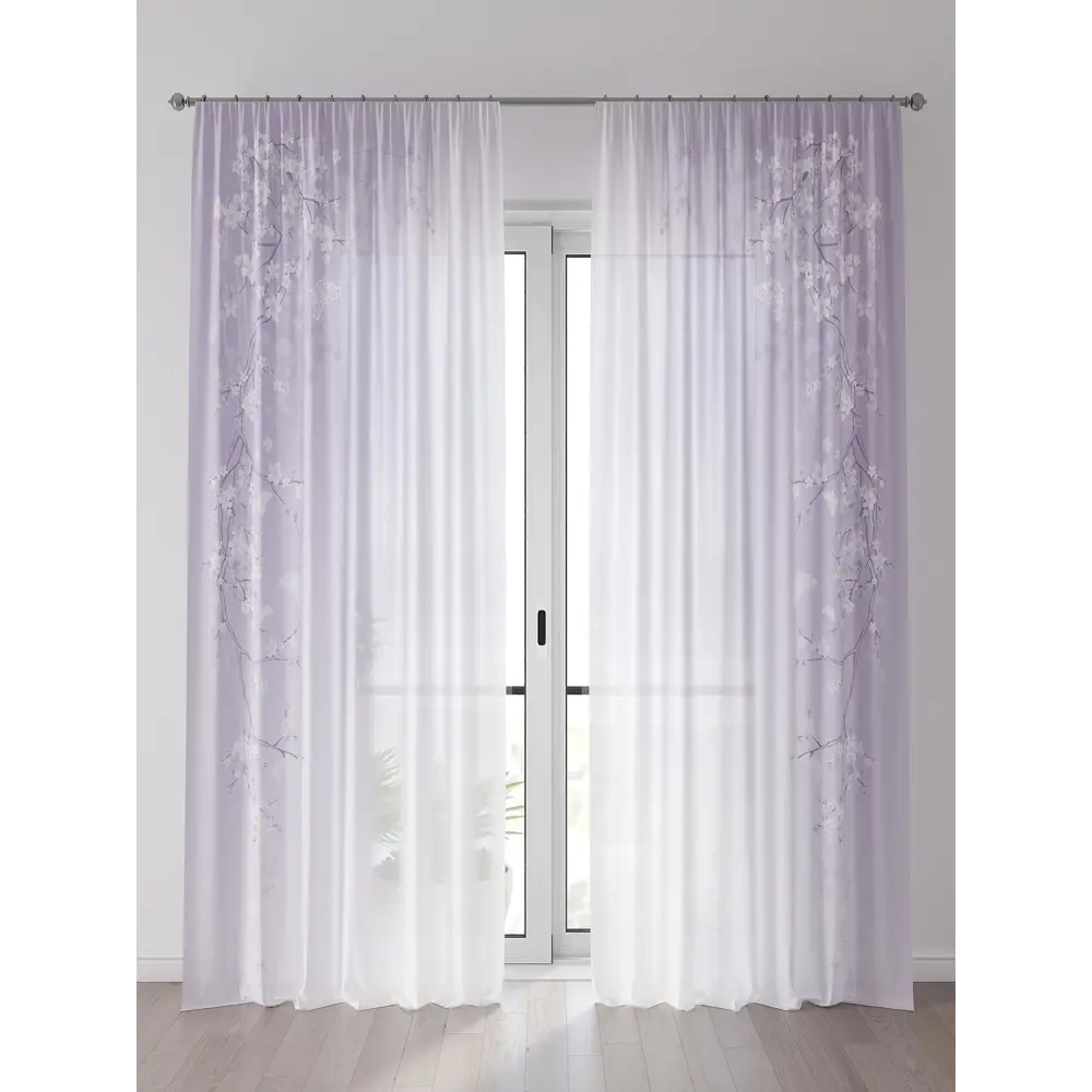 Фото Тюль Comfy Way Алоуна - 57 CW580057-240 150x240 см на шторной ленте цвет белый 2 шт Фото Тюль Comfy Way Алоуна - 57 CW580057-240 150x240 см на шторной ленте цвет белый 2 шт