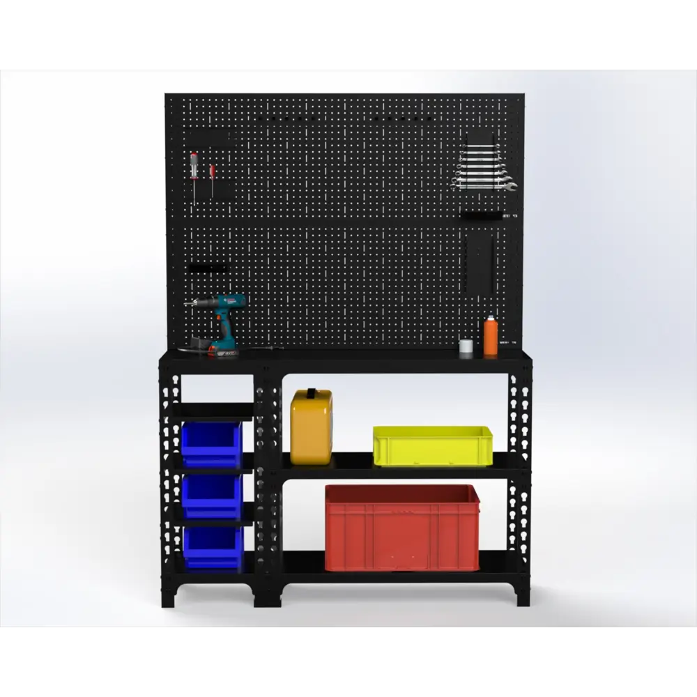 Фото Стол-верстак Metalex 117168 950x1500x400 мм, максимальная нагрузка до 260 кг, с комплектом аксессуаров