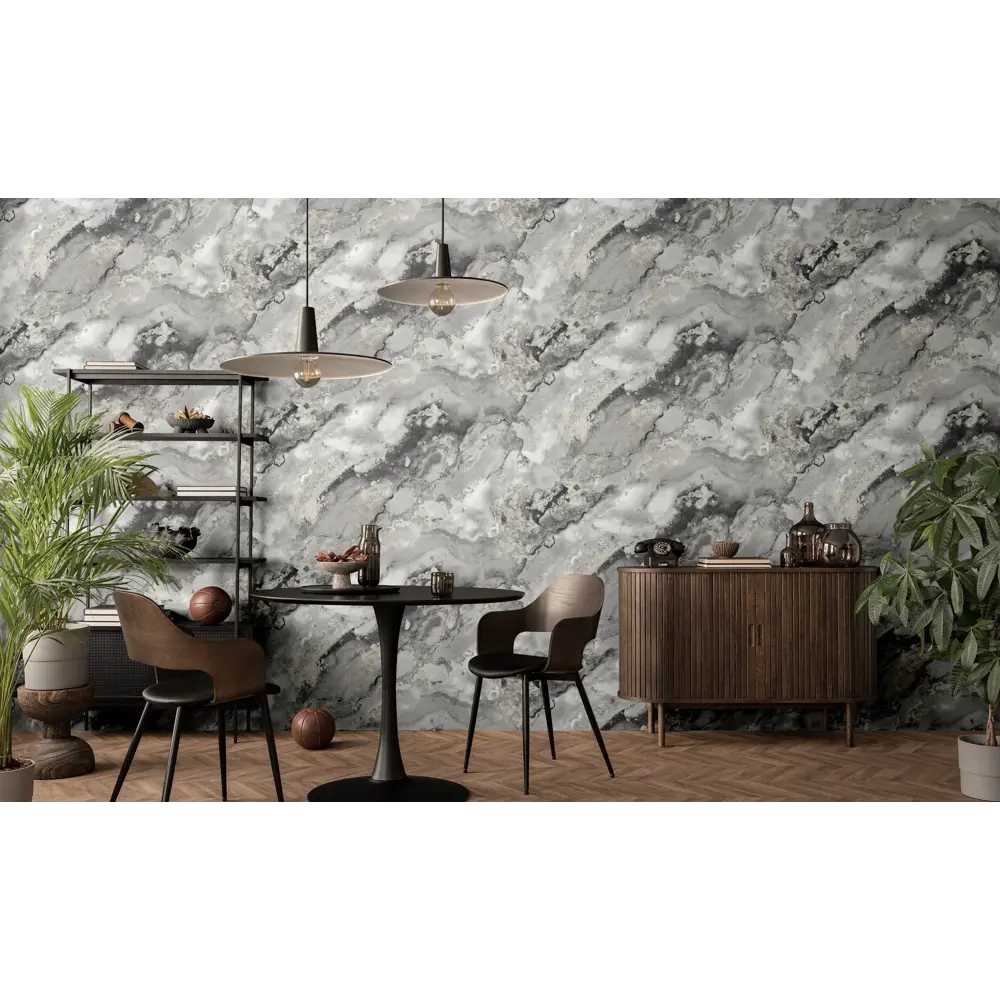 Фото 4 Обои флизелиновые Ateliero 1.06 м цвет графитово-серый 287779 Фото 4 Обои флизелиновые Ateliero 1.06 м цвет графитово-серый 287779