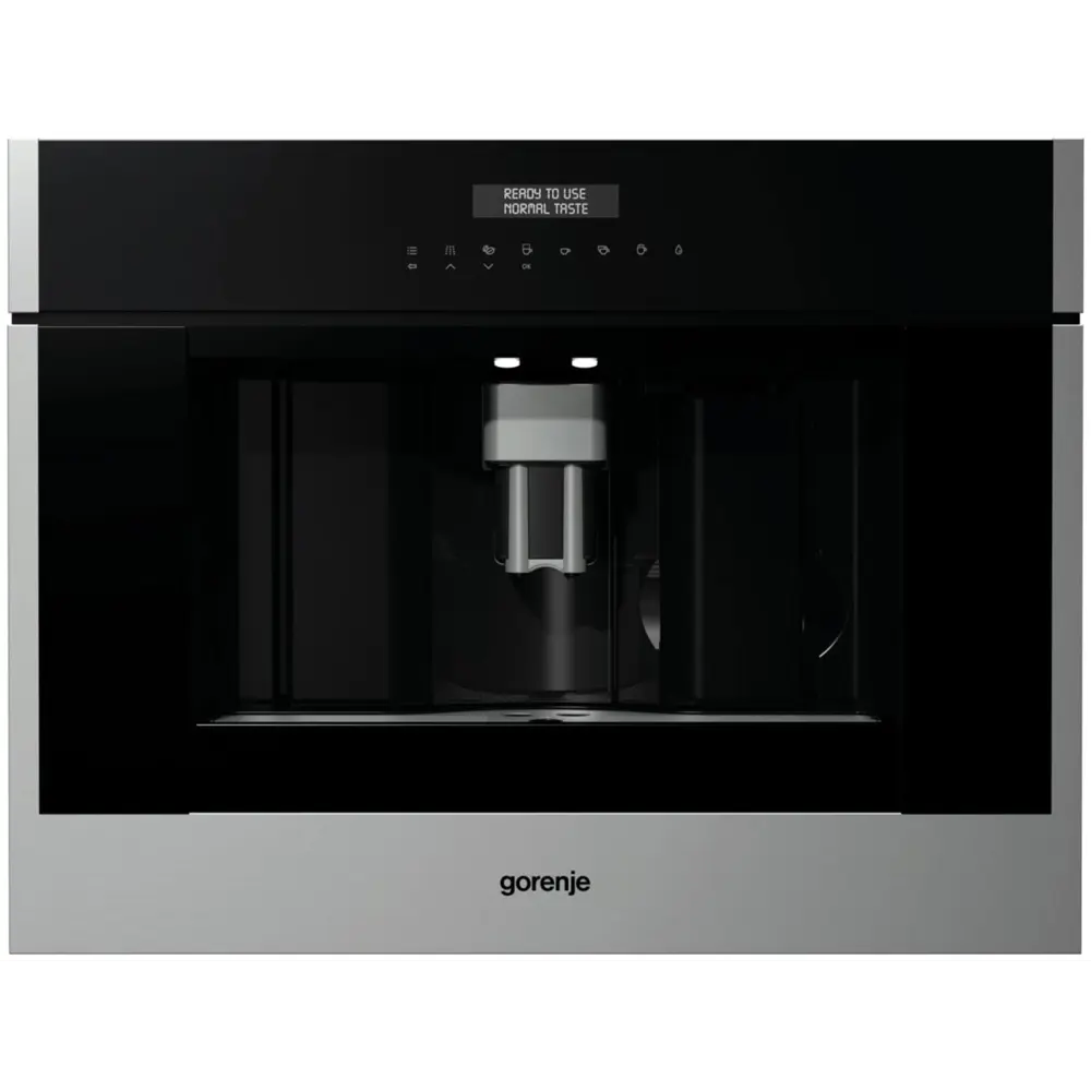 Фото Встроенная кофемашина Gorenje CMA9200UX 59.5x45.5x38.1 см цвет черный, нержавеющая сталь Фото Встроенная кофемашина Gorenje CMA9200UX 59.5x45.5x38.1 см цвет черный, нержавеющая сталь