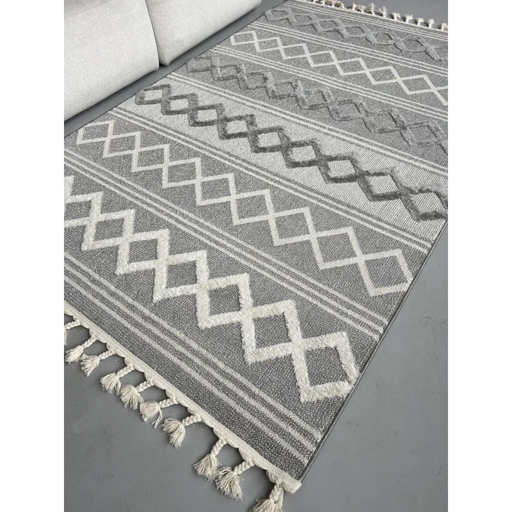 Фото Ковер Laxmi Quincey Stan 1259Cream/Grey 160x230 см полипропилен Фото Ковер Laxmi Quincey Stan 1259Cream/Grey 160x230 см полипропилен