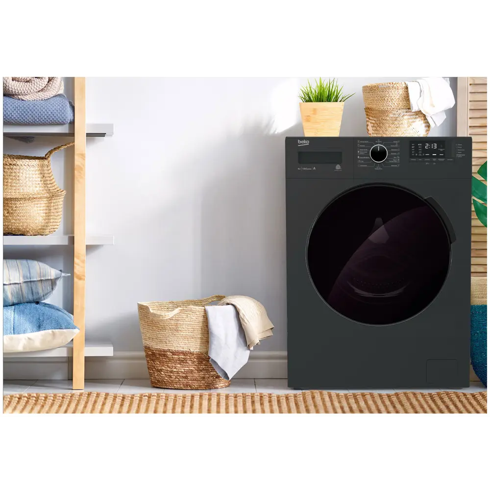 Фото 5 Стиральная машина Beko Wspe7612a 60x84x49 см 7 кг цвет антрацит Фото 5 Стиральная машина Beko Wspe7612a 60x84x49 см 7 кг цвет антрацит