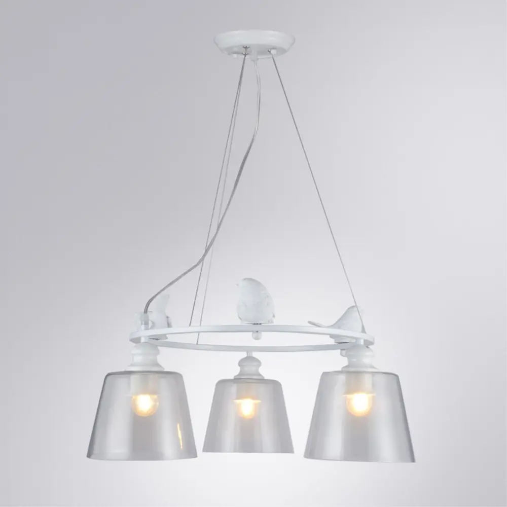 Фото 3 Люстра потолочная ARTE LAMP PASSERO A4289LM-3WH 3 лампы 6 м² цвет белый Фото 3 Люстра потолочная ARTE LAMP PASSERO A4289LM-3WH 3 лампы 6 м² цвет белый
