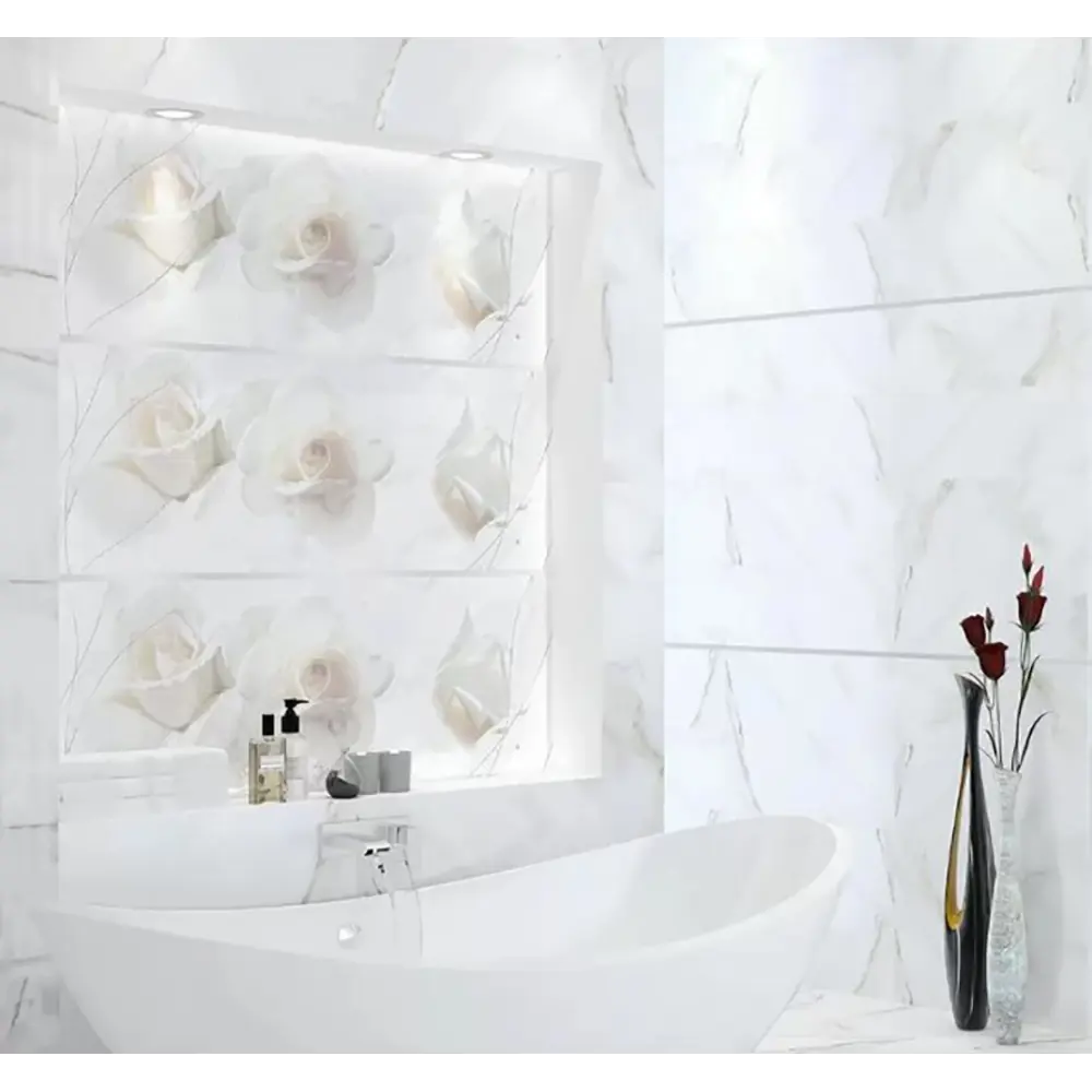 Фото 2 Керамическая плитка Eletto ceramica Calacatta 586482002 глянцевый 4.84x14см Фото 2 Керамическая плитка Eletto ceramica Calacatta 586482002 глянцевый 4.84x14см