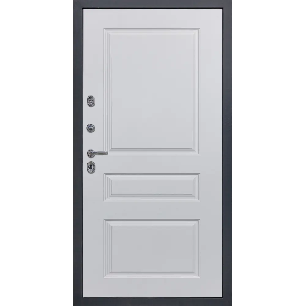 Фото 3 Входная дверь Diva ДХ-30 205x96см левый серый софт/Д13 белый софт