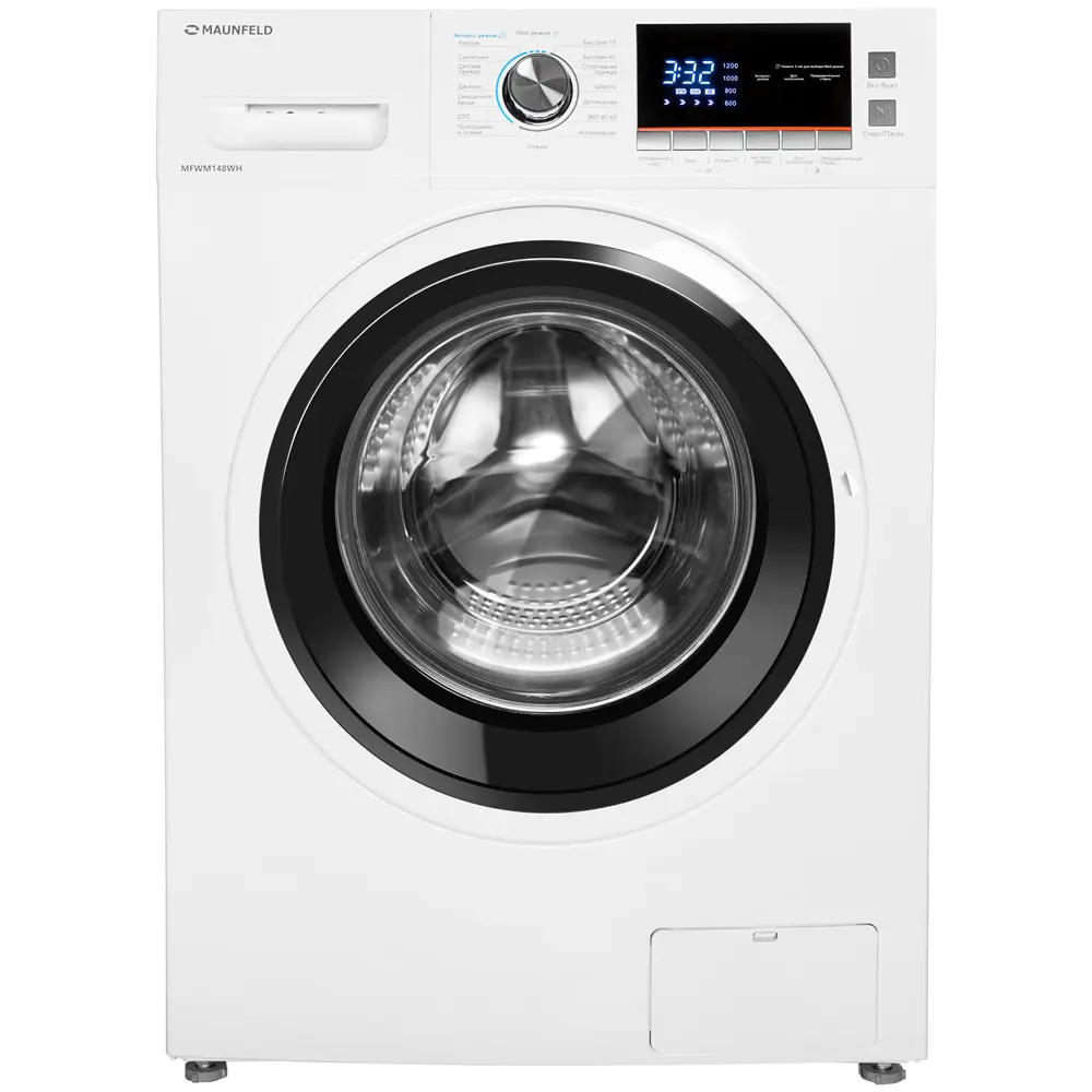 Фото Стиральная машина Maunfeld Mfwm148wh 59.6x85x56.5 см 8 кг цвет белый Фото Стиральная машина Maunfeld Mfwm148wh 59.6x85x56.5 см 8 кг цвет белый