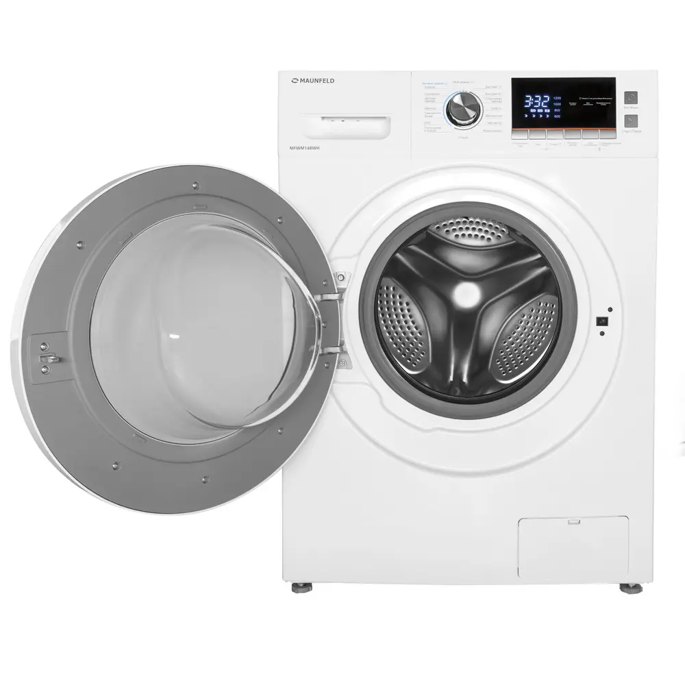 Фото 2 Стиральная машина Maunfeld Mfwm148wh 59.6x85x56.5 см 8 кг цвет белый Фото 2 Стиральная машина Maunfeld Mfwm148wh 59.6x85x56.5 см 8 кг цвет белый