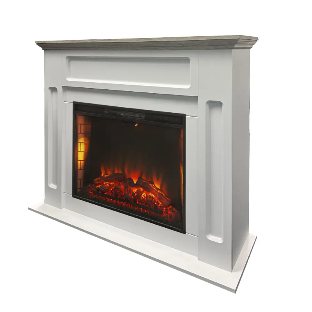 Фото 2 Каминокомплект Realflame Bari 26 WTM-F511 с очагом Epsilon 26 1500Вт белый камень Фото 2 Каминокомплект Realflame Bari 26 WTM-F511 с очагом Epsilon 26 1500Вт белый камень