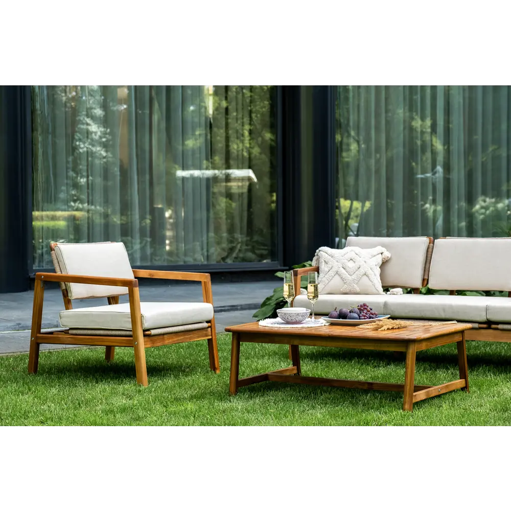 Фото 12 Кресло садовое Joygarden 52103 CALISTO 80 см x 66 см x 74 см дерево коричневый Фото 12 Кресло садовое Joygarden 52103 CALISTO 80 см x 66 см x 74 см дерево коричневый
